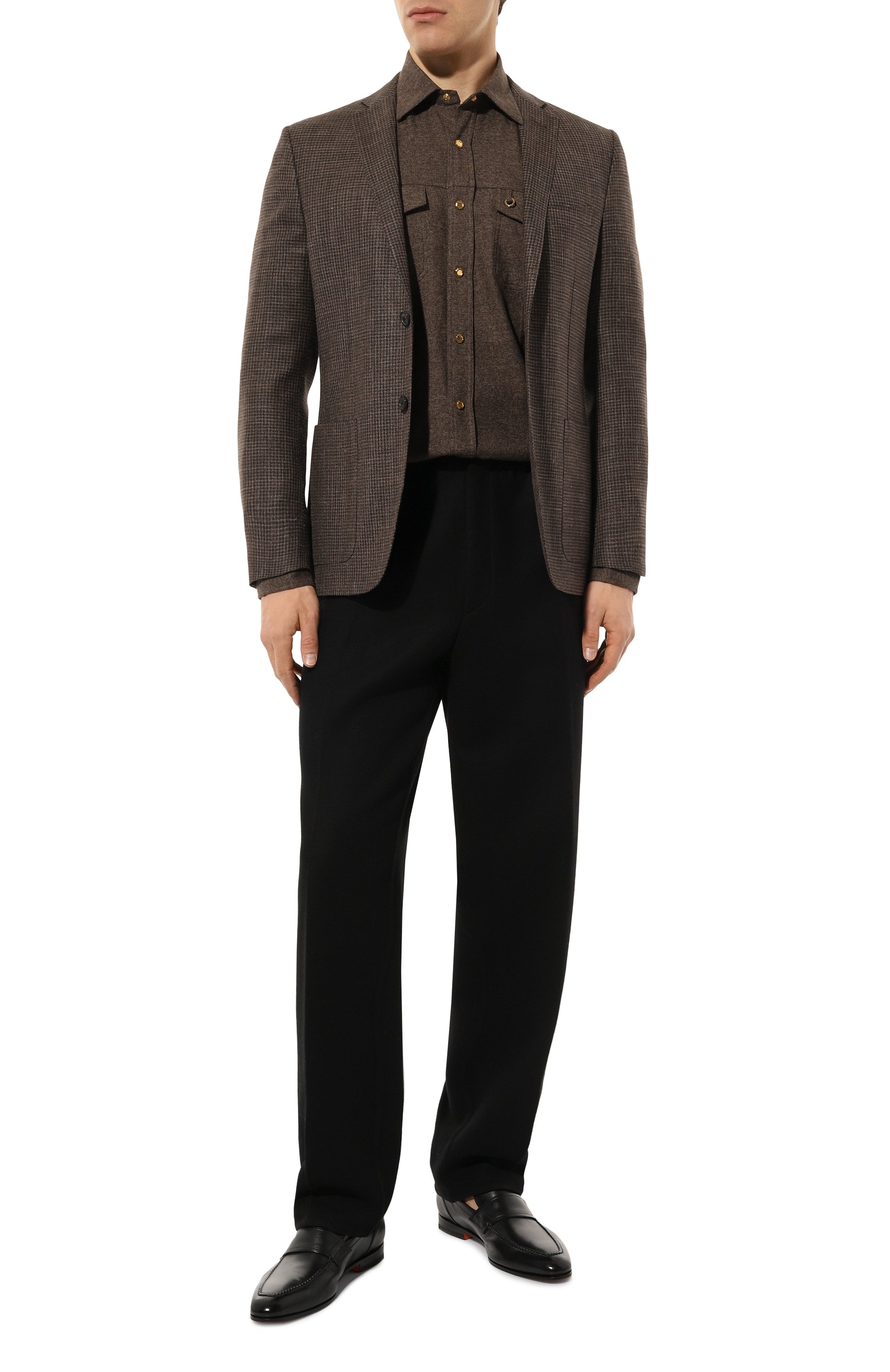 Кожаные лоферы levante SANTONI, арт. MCLG16451SA3BSG8, фото 2