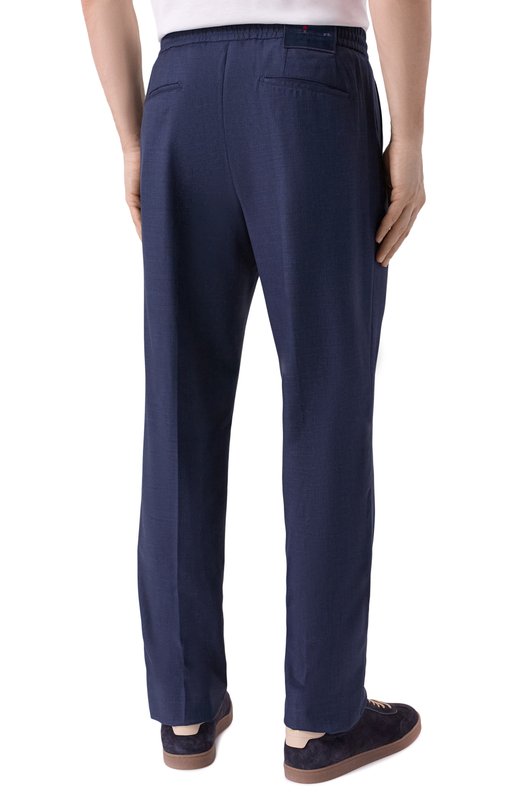 Шерстяные брюки Kiton UPLACRK0123G04 Синий  UPLACRK0123G04 Фото 4