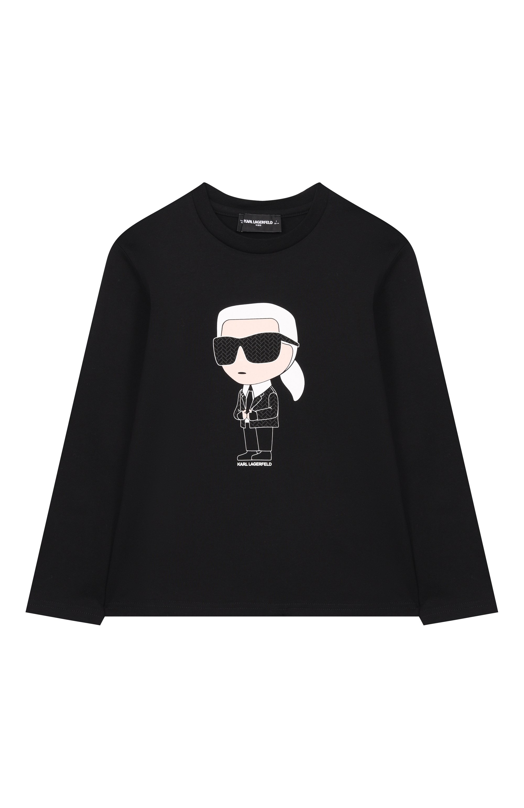 Хлопковый лонгслив KARL LAGERFELD KIDS, арт. Z30953, фото 1
