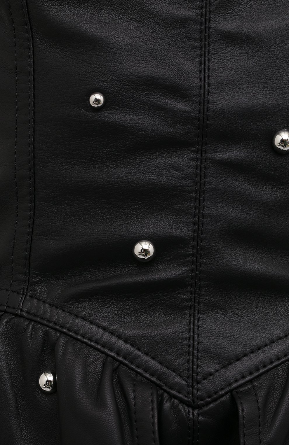 Кожаный топ ISABEL MARANT черного цвета по цене 236000 руб., арт. HT2120-21E001I/AZINA, фото 5 Кожаный топ ISABEL MARANT, арт. HT2120-21E001I/AZINA, фото 5