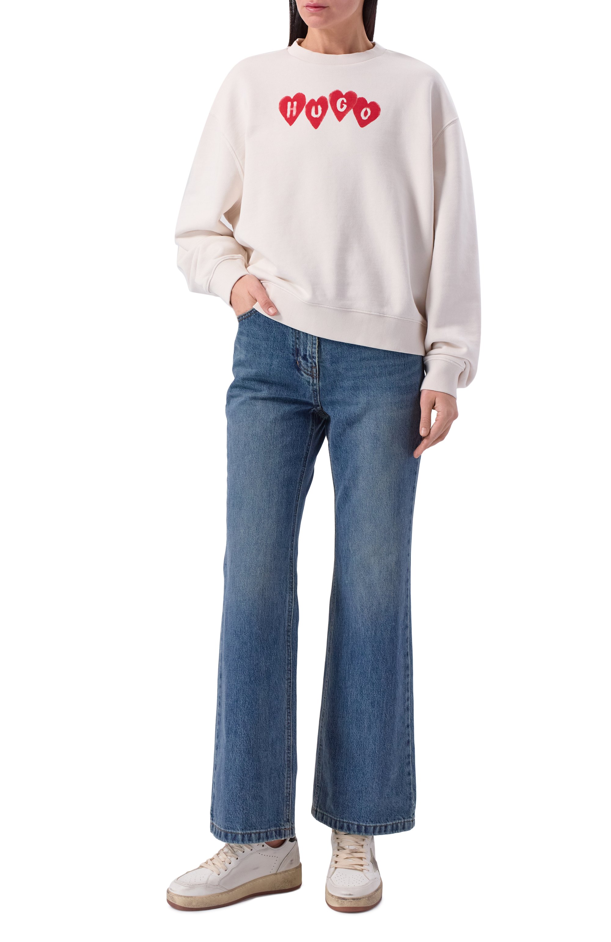 Хлопковый свитшот HUGO, арт. 50555824, фото 2