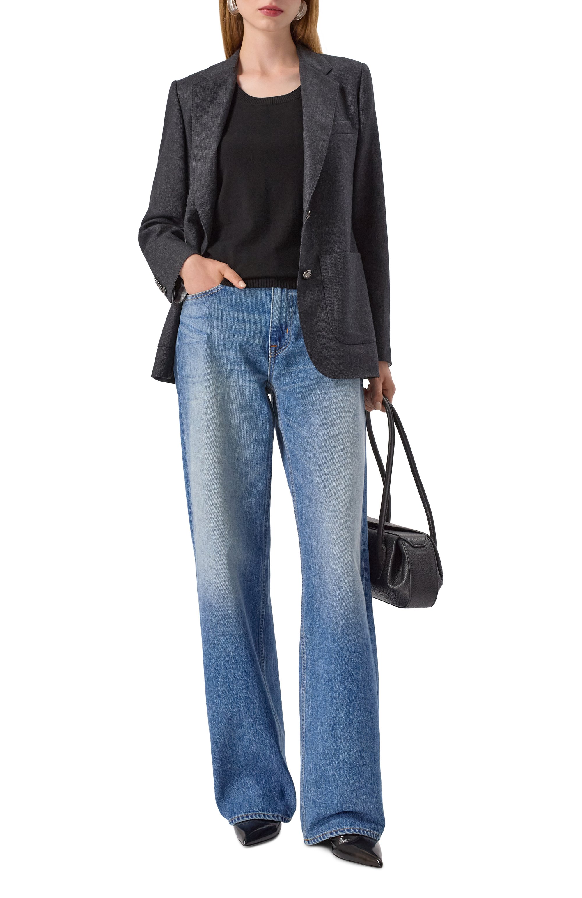 Майка из вискозы WEEKEND MAX MARA черного цвета по цене 19900 руб., арт. ASBUURG, фото 2 Майка из вискозы WEEKEND MAX MARA, арт. ASBUURG, фото 2