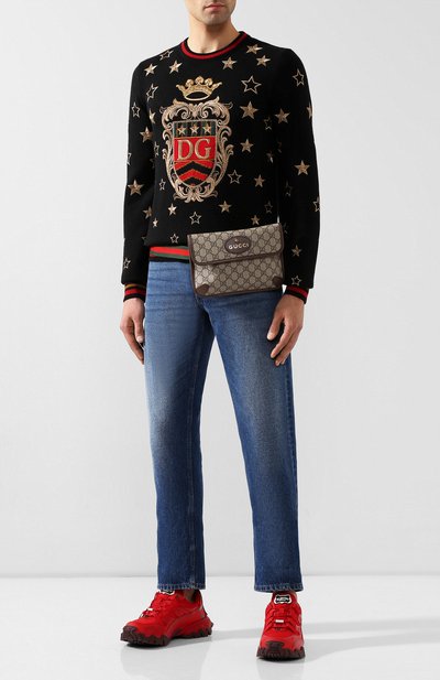 Текстильная поясная сумка gg supreme GUCCI, арт. 493930/9C2VT, фото 2