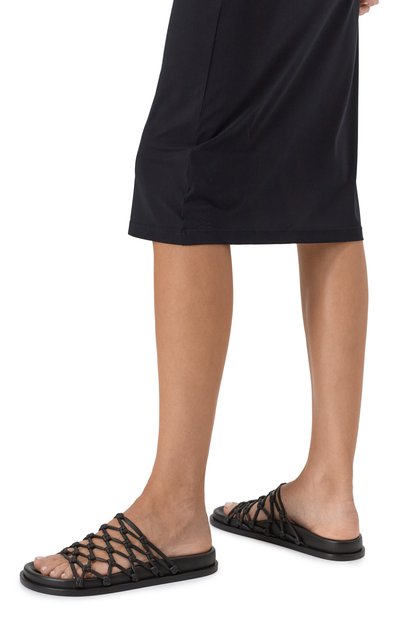 Кожаные шлепанцы JIL SANDER, арт. J15WX0008-P5810, фото 3