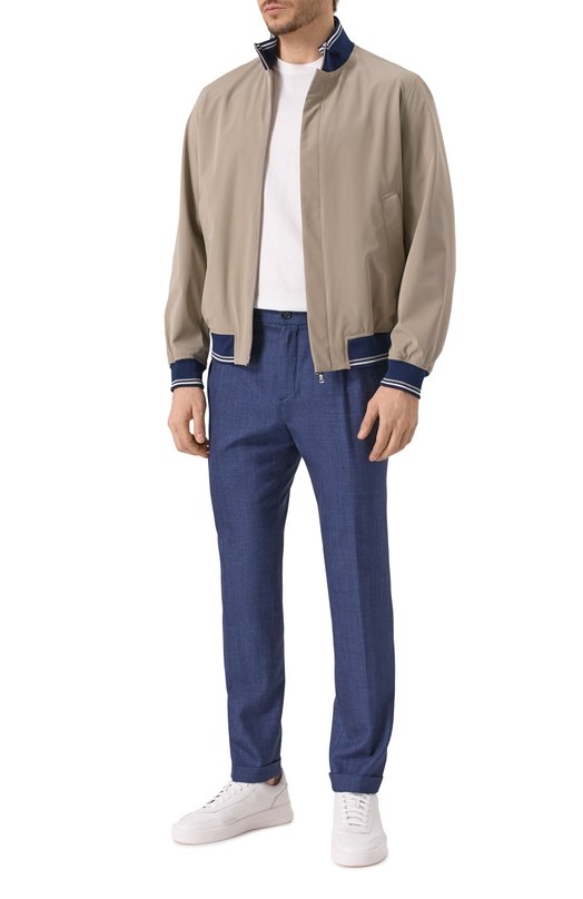 Брюки из шерсти и шелка Paul&Shark 25414073 Синий  25414073 Фото 2