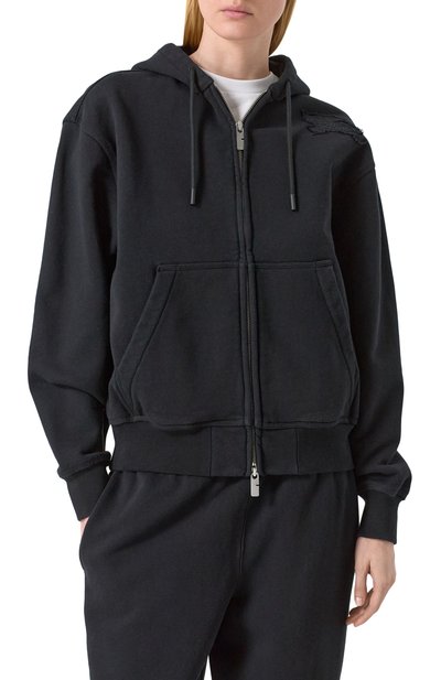 Хлопковая толстовка BURBERRY черного цвета по цене 94600 руб., арт. 8100745, фото 3 Хлопковая толстовка BURBERRY, арт. 8100745, фото 3