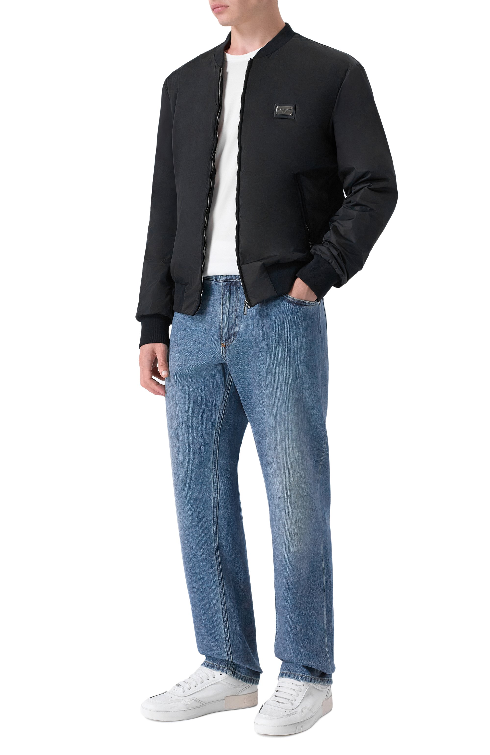 Кожаные кеды portofino DOLCE & GABBANA, арт. CS2378/AW467, фото 2