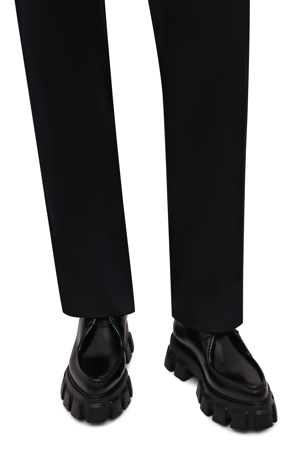 Кожаные дерби PRADA, арт. 2EE361-B4L-F0002, фото 3