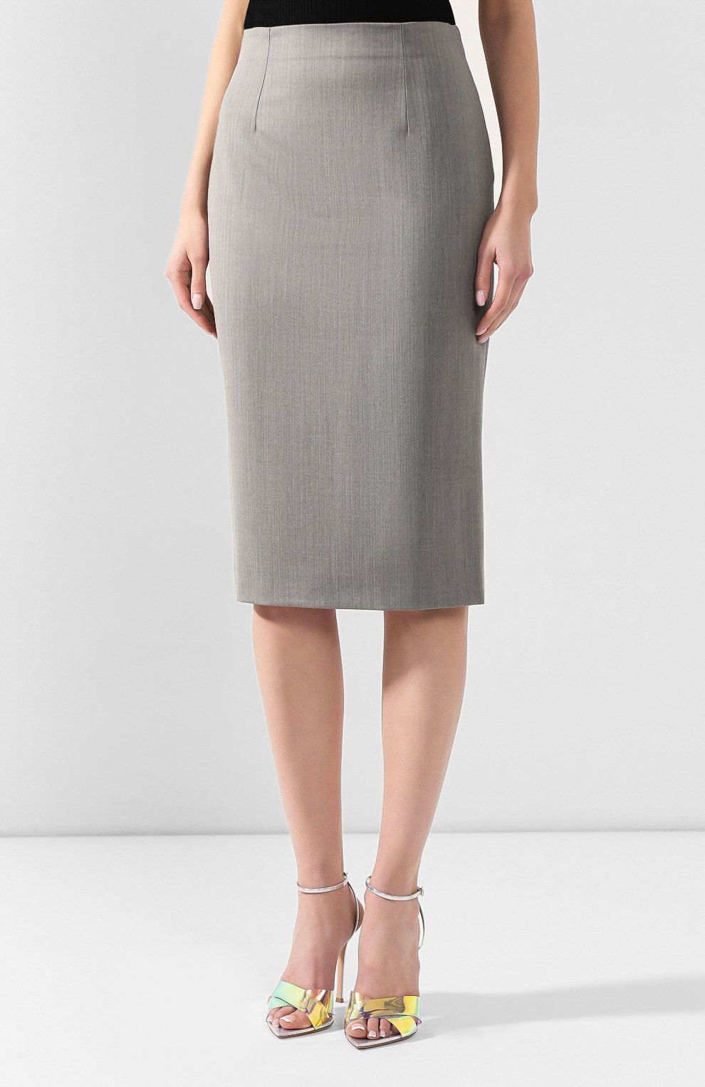 Шерстяная юбка ALEXANDER MCQUEEN, арт. 584714/QJABB, фото 3