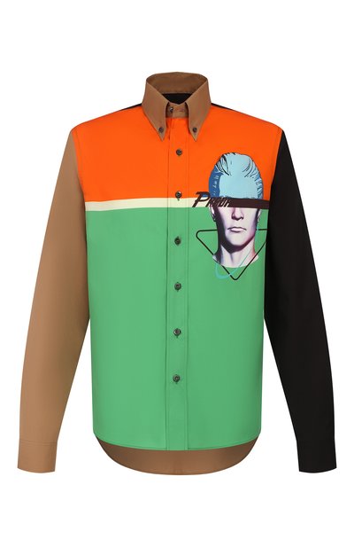 Хлопковая рубашка PRADA, арт. UCN285-1WOU-F0K8E-201, фото 1