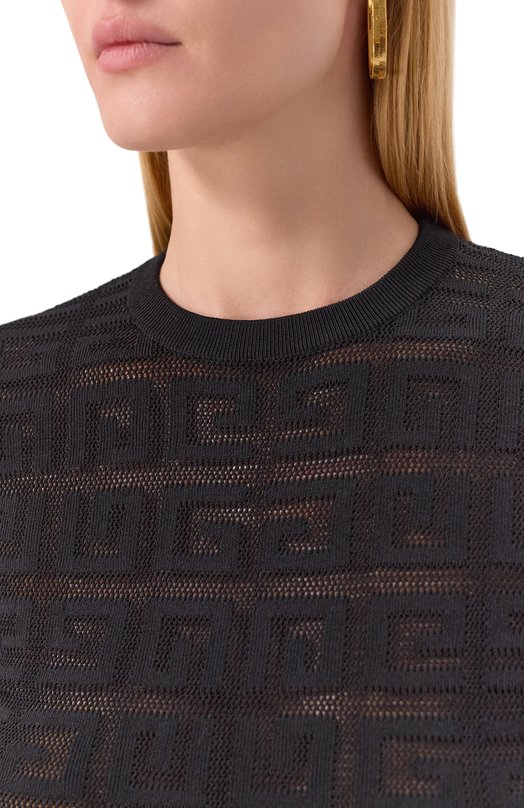 Пуловер из вискозы Givenchy BW90FJ/4ZD6 Чёрный  BW90FJ/4ZD6 Фото 5