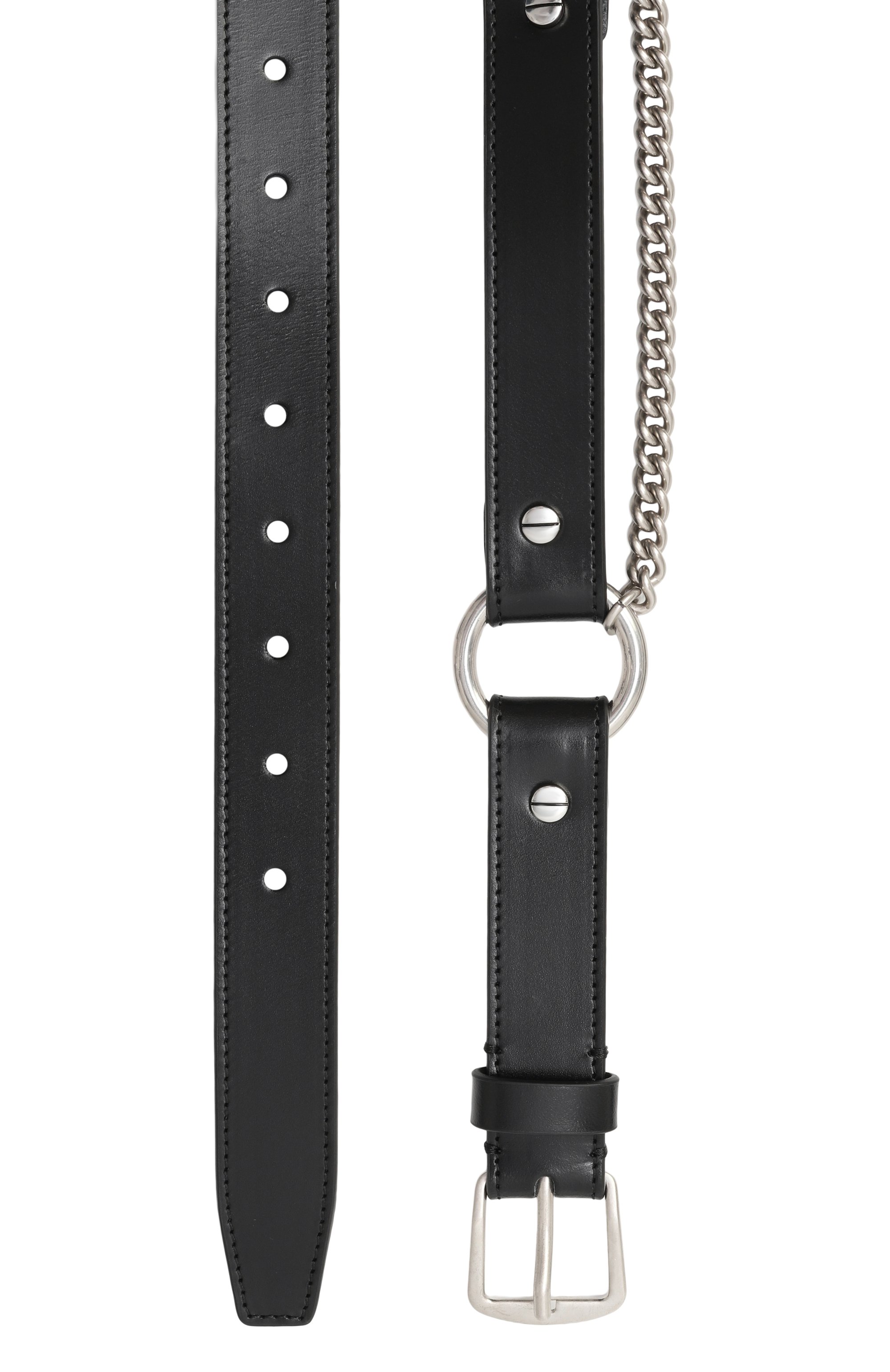 Кожаный ремень ANN DEMEULEMEESTER черного цвета по цене 66400 руб., арт. B0013254/LT128, фото 3 Кожаный ремень ANN DEMEULEMEESTER, арт. B0013254/LT128, фото 3