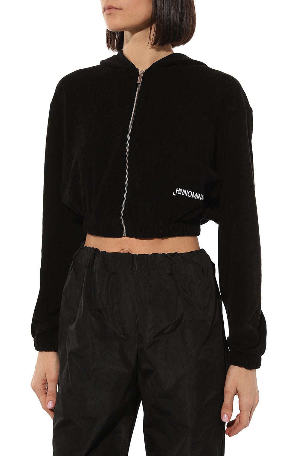 Хлопковая толстовка HINNOMINATE черного цвета по цене 13450 руб., арт. HDS3/HNW765, фото 3 Хлопковая толстовка HINNOMINATE, арт. HDS3/HNW765, фото 3