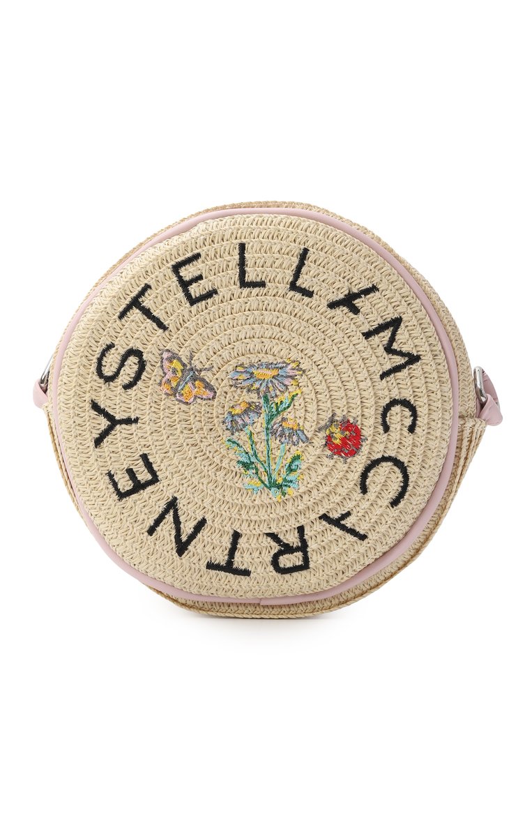 Детская сумка STELLA MCCARTNEY светло-бежевого цвета, арт. TW0A38 | Фото 1 (Нос: Не проставлено; Автоматизация состава: Проставлено; Материал: Рафия)