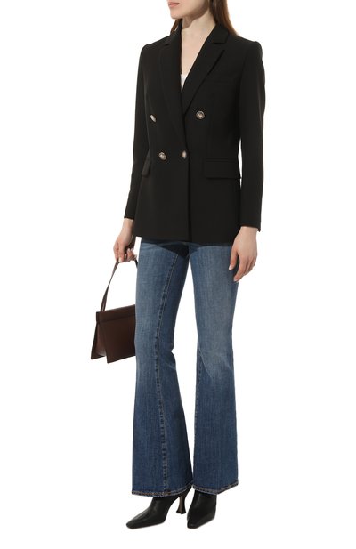 Жакет из вискозы SEVEN LAB черного цвета по цене 25410 руб., арт. SJK2.02.900.351, фото 2 Жакет из вискозы SEVEN LAB, арт. SJK2.02.900.351, фото 2