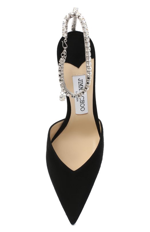 Замшевые туфли Saeda 100 Jimmy Choo SAEDA 100/EWA Чёрный  SAEDA 100/EWA Фото 5