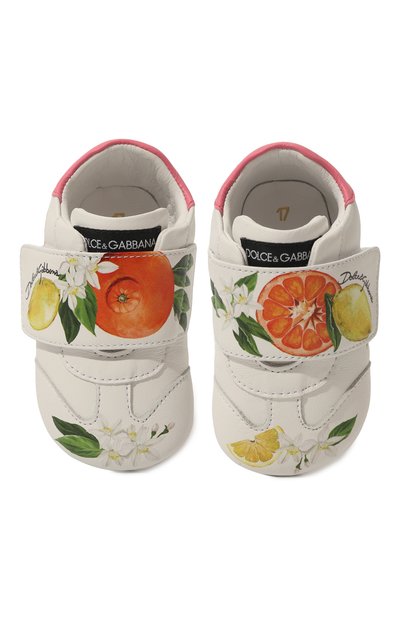 Кожаные пинетки DOLCE & GABBANA, арт. DK0109/AB208, фото 4