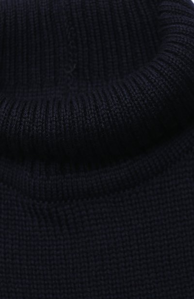 Шерстяной шарф-воротник CATYA темно-синего цвета по цене 11950 руб., арт. 024791/1, фото 3 Шерстяной шарф-воротник CATYA, арт. 024791/1, фото 3