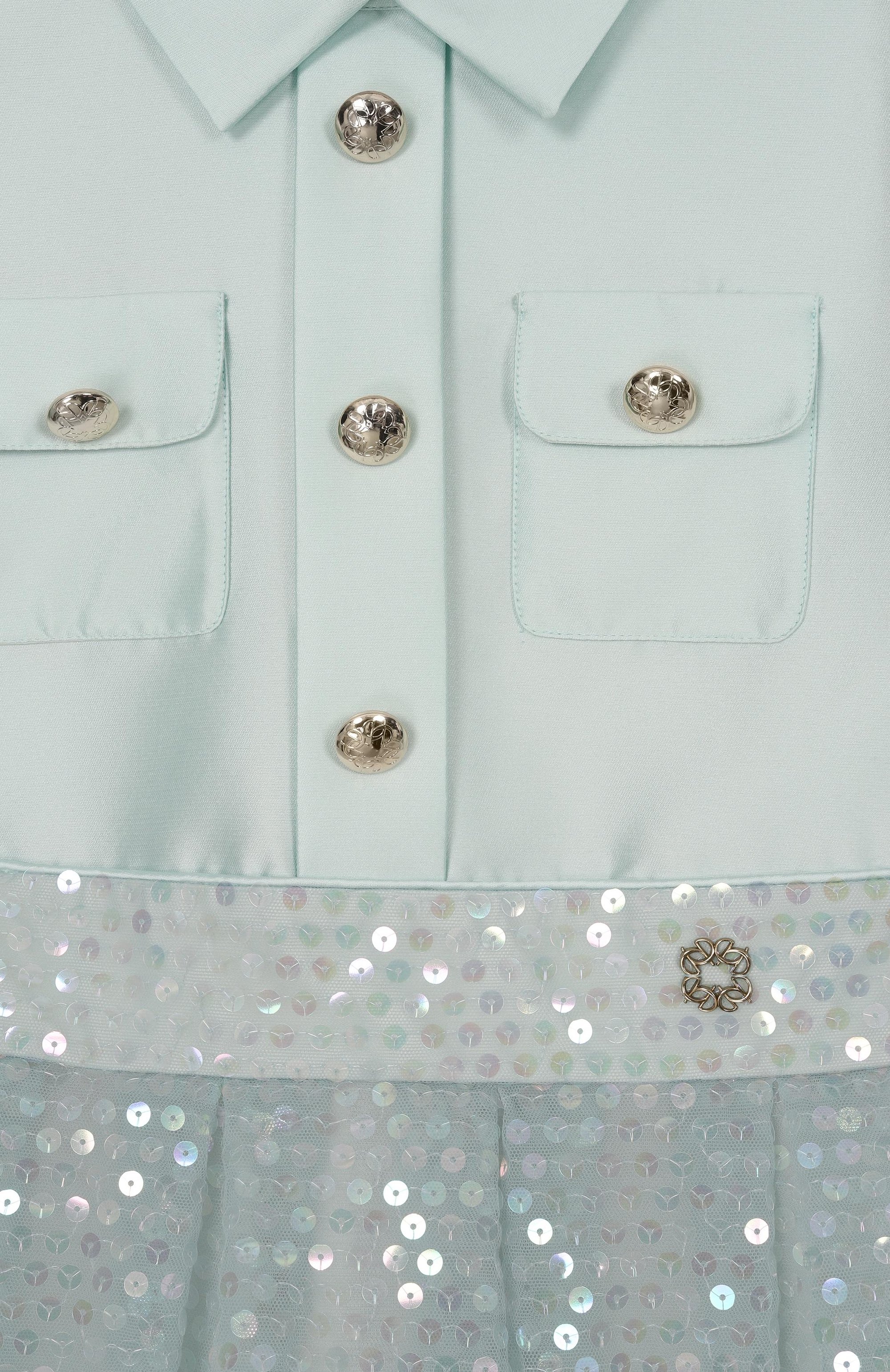 Хлопковое платье ELIE SAAB JUNIOR, арт. EFAB120 V1/TS0724_001, фото 3