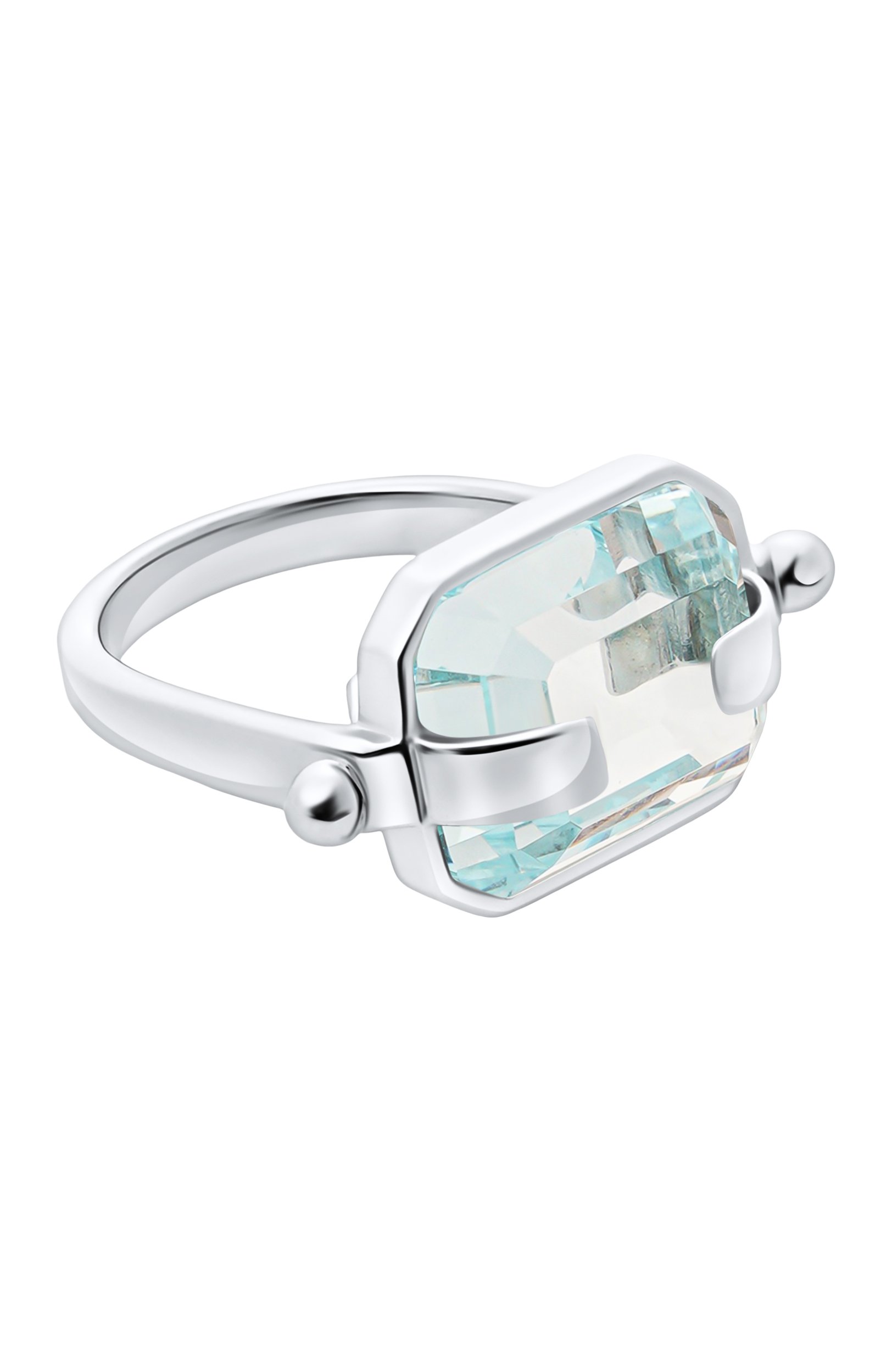 Кольцо CRYSTALLINE JEWELLERY голубого цвета по цене 14550 руб., арт. 654T, фото 1 Кольцо CRYSTALLINE JEWELLERY, арт. 654T, фото 1