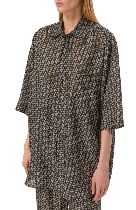 Шелковая рубашка Petar Petrov S26TB13 Чёрно-белый  S26TB13 Фото 3