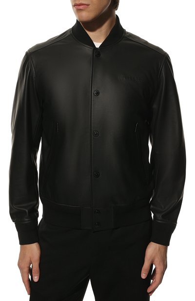 Кожаный бомбер BURBERRY, арт. 8029818, фото 3