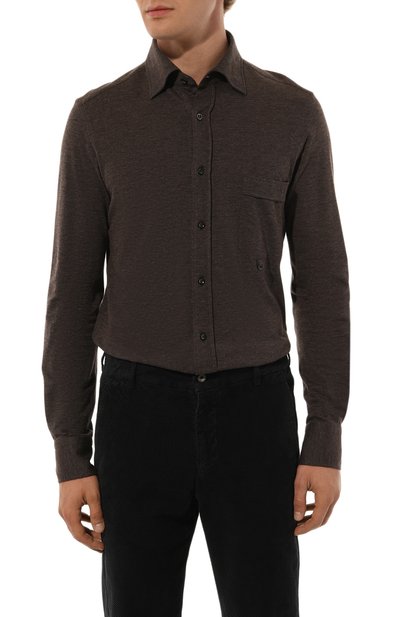 Рубашка из хлопка и кашемира STEFANO RICCI, арт. CJ007510/TE2603, фото 3