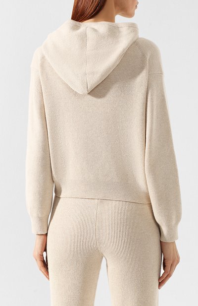 Пуловер с капюшоном NANUSHKA, арт. M0G_IV0RY_CASHMERE BLEND RIB CASHMERE BLEND RIB, фото 4