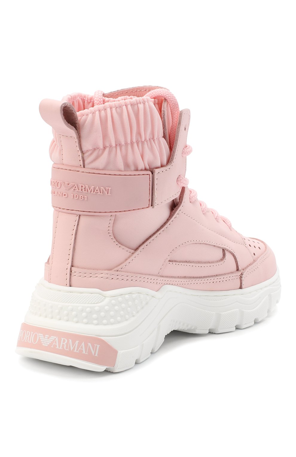 Высокие кожаные кроссовки EMPORIO ARMANI, арт. XYZ002/X0I39/35-40, фото 3