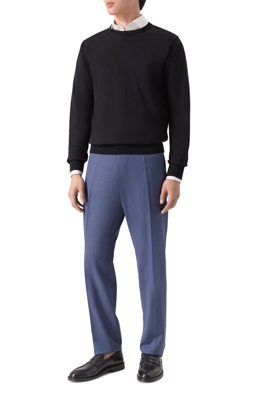 Шерстяные брюки BOSS 50469174 Синий  50469174 Фото 2