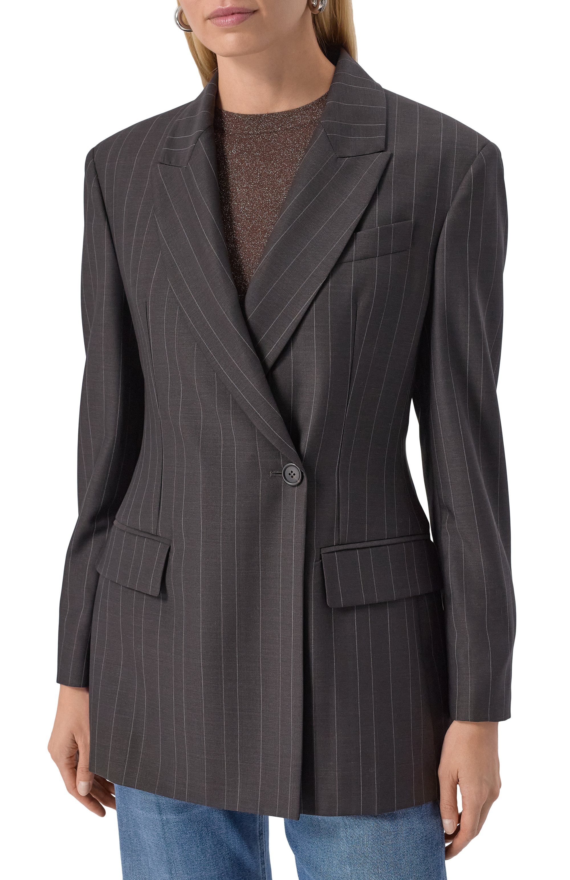 Шерстяной жакет BRUNELLO CUCINELLI темно-коричневого цвета по цене 514500 руб., арт. MB1467267P, фото 3 Шерстяной жакет BRUNELLO CUCINELLI, арт. MB1467267P, фото 3