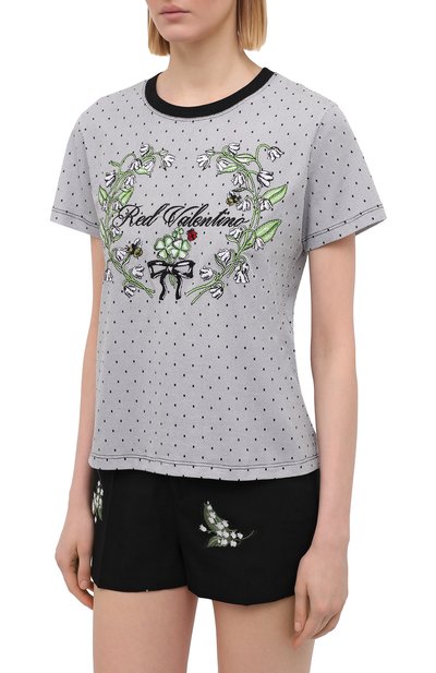 Хлопковая футболка REDVALENTINO, арт. VR3MG08X/5PR, фото 3