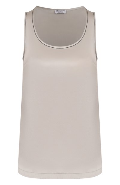 Женский атласный топ BRUNELLO CUCINELLI, арт. MPC59DE330
