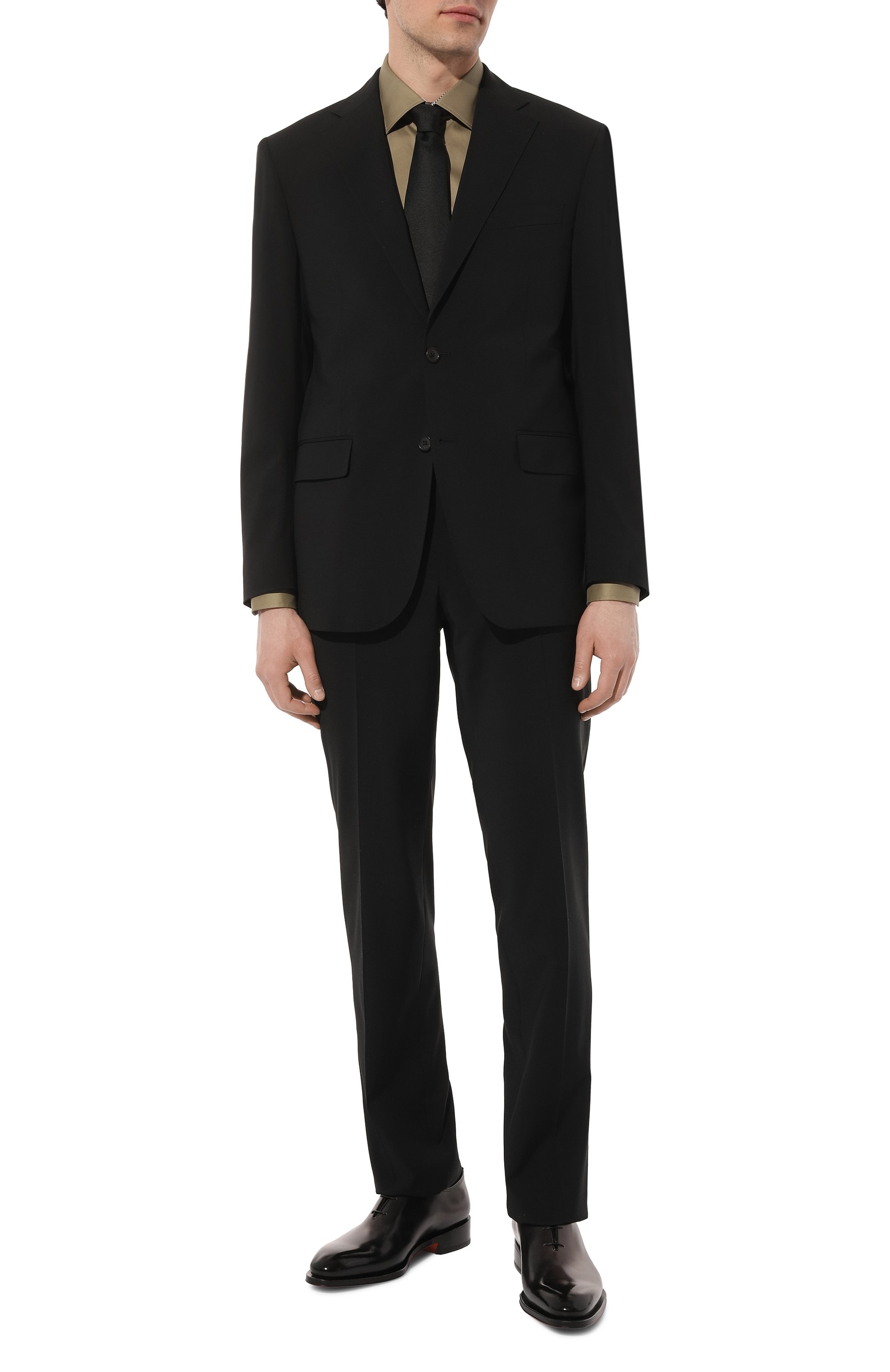 Кожаные оксфорды carter SANTONI, арт. MCCG16229MC8HSC2C36, фото 2