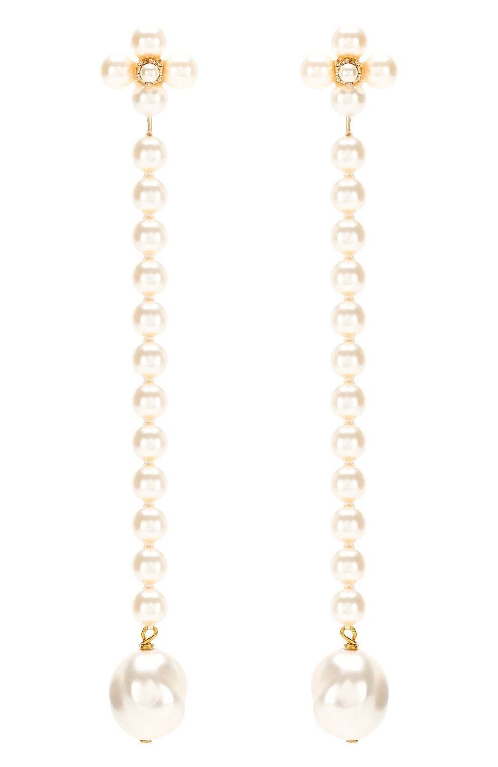 Серьги LOEWE белого цвета по цене 36750 руб., арт. 111.10.430, фото 1 Серьги LOEWE, арт. 111.10.430, фото 1