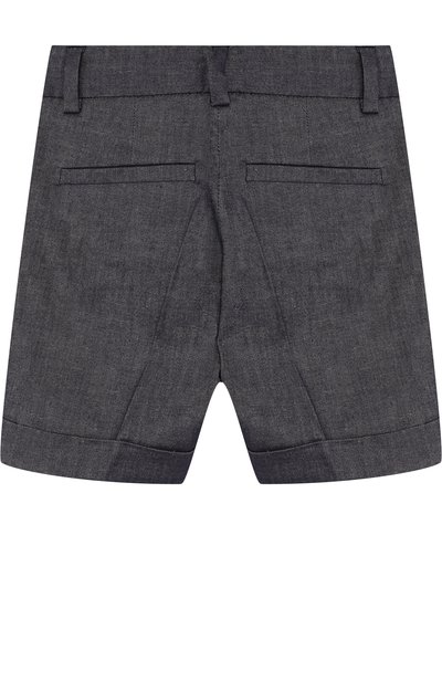 Шорты из смеси хлопка и льна с отворотами MARC JACOBS (THE), арт. W24167/2A-5A, фото 2