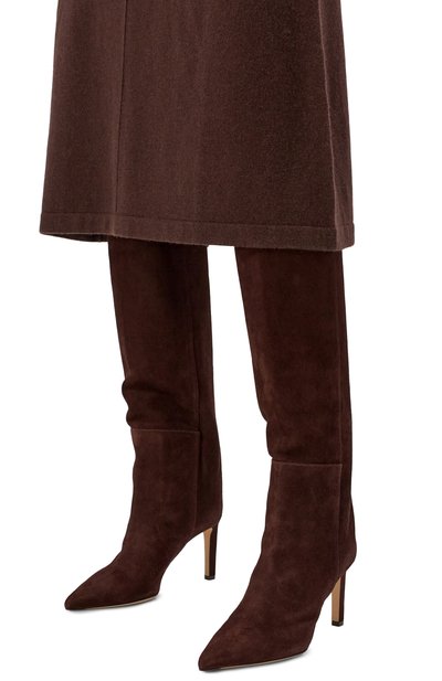 Женские замшевые сапоги alizze 85 JIMMY CHOO, арт. F_AL.EA/IZ/ZE KB 85/SUE