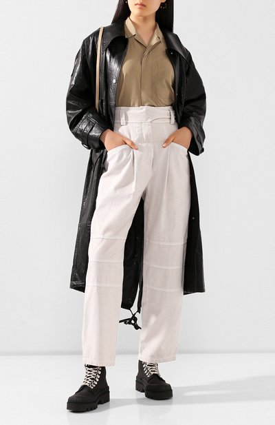 Хлопковые брюки LOW CLASSIC, арт. L0W20SS_PT11BE, фото 2