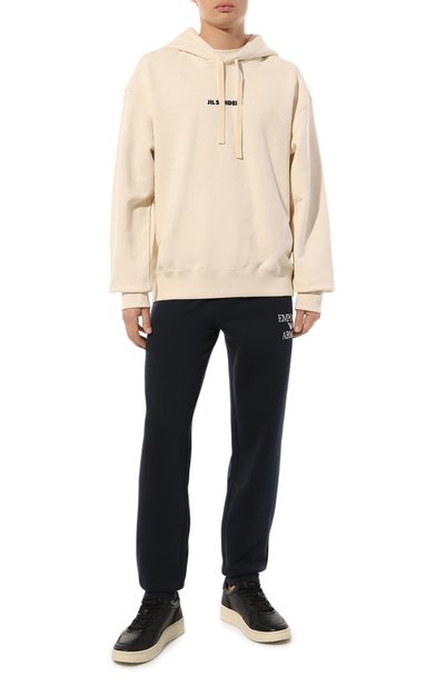 Джоггеры EMPORIO ARMANI темно-синего цвета по цене 12800 руб., арт. 111873/3F571, фото 2 Джоггеры EMPORIO ARMANI, арт. 111873/3F571, фото 2