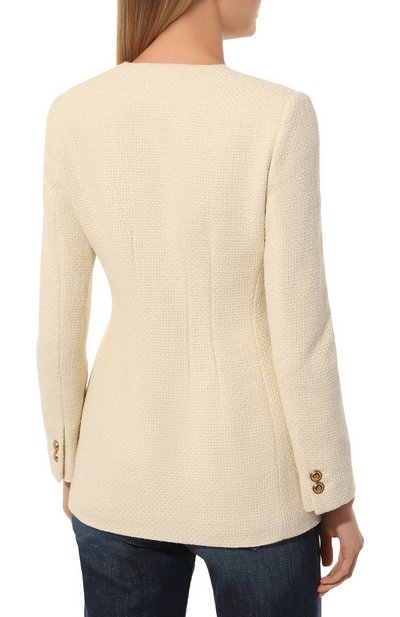 Жакет из хлопка и вискозы GUCCI, арт. 674332 ZAGLM, фото 4