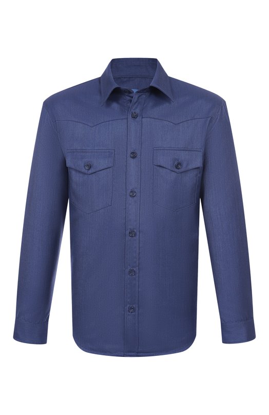 Кашемировая рубашка MVST M25.1PM.B002 Синий M25.1PM.B002