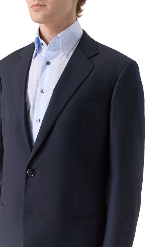 Костюм из шерсти и кашемира Giorgio Armani 8WGAV007/T003K Синий  8WGAV007/T003K Фото 4