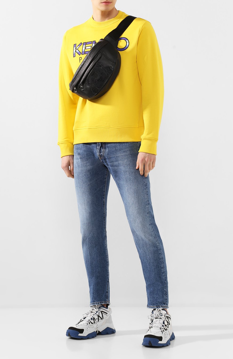 Кожаная поясная сумка KENZO, арт. F965SF305L49, фото 2