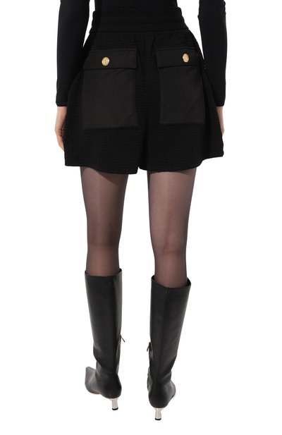 Шорты BALMAIN черного цвета по цене 99700 руб., арт. AF00A045MC66, фото 4 Шорты BALMAIN, арт. AF00A045MC66, фото 4