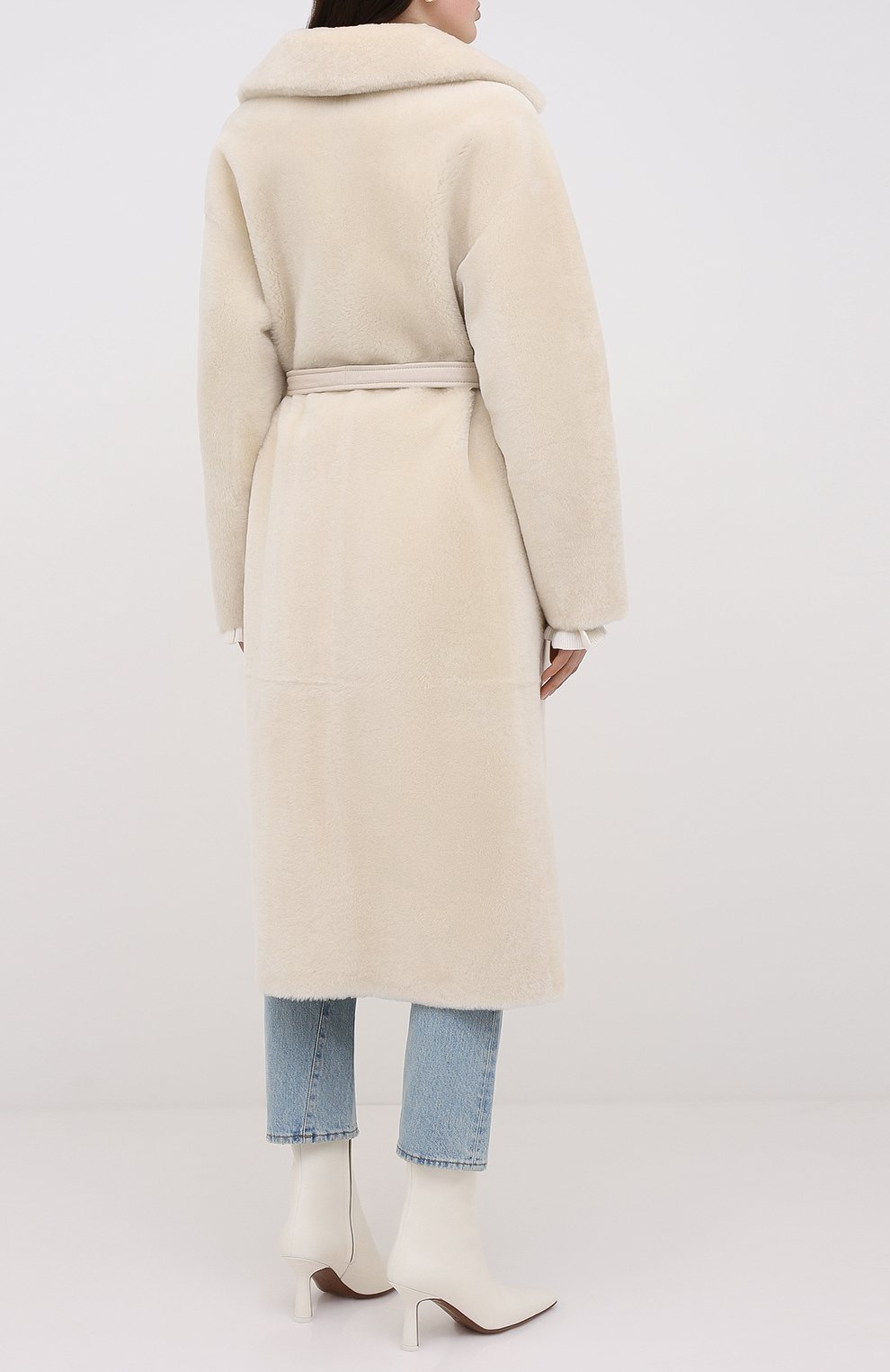 Дубленка с поясом BLANCHA, арт. 20037/300/20/IV0RY, фото 4