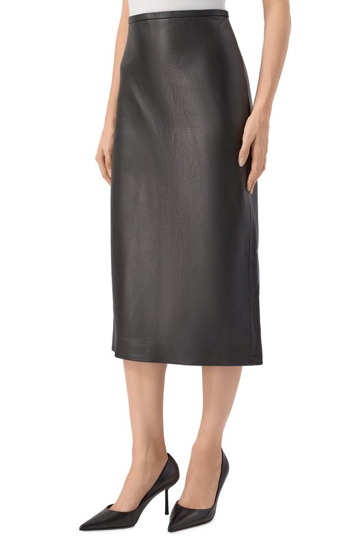 Кожаная юбка Co 3347LPL-C0RE Чёрный  3347LPL-C0RE Фото 3