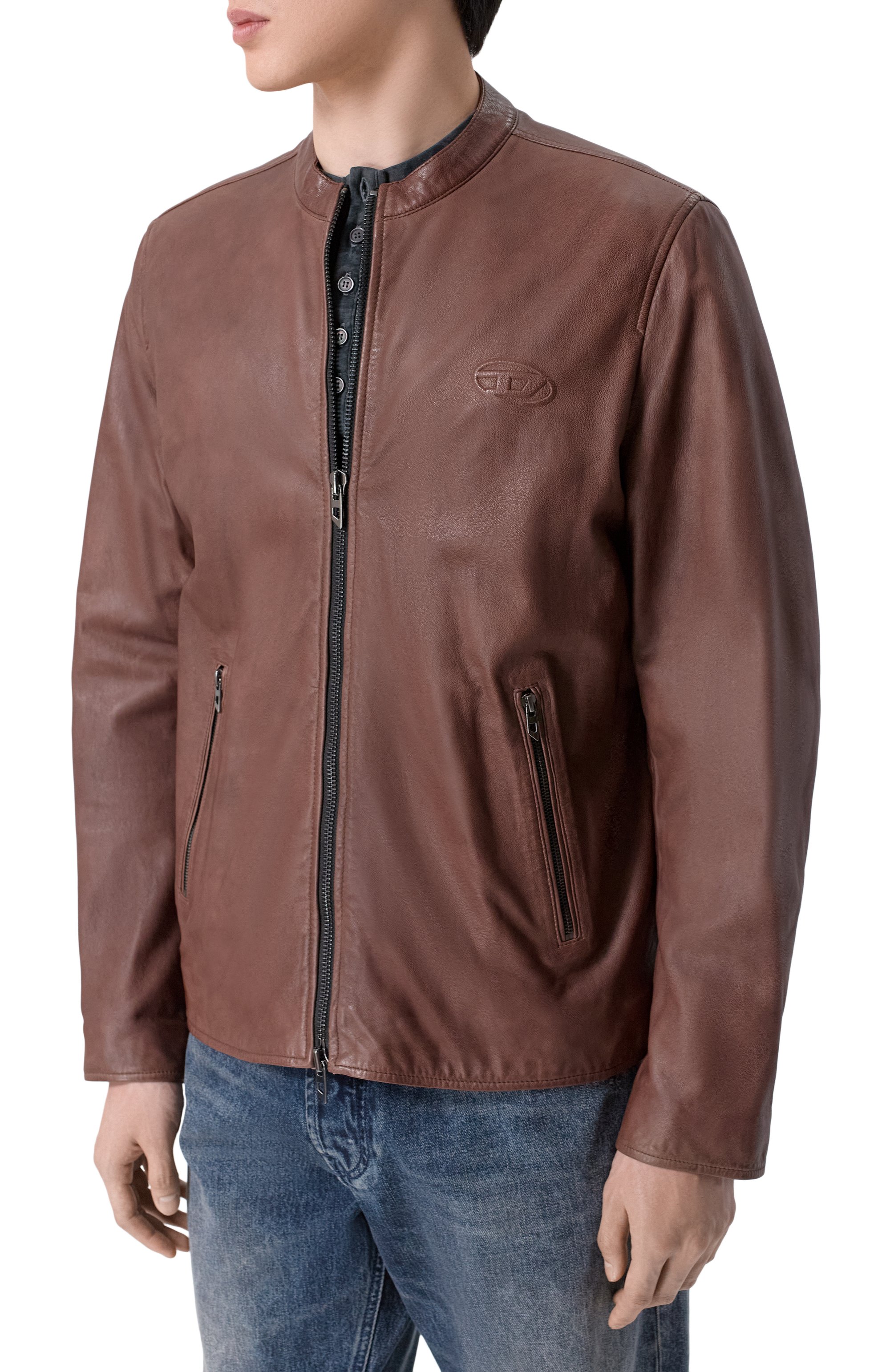 Кожаная куртка DIESEL, арт. A21105/0BKBX, фото 3