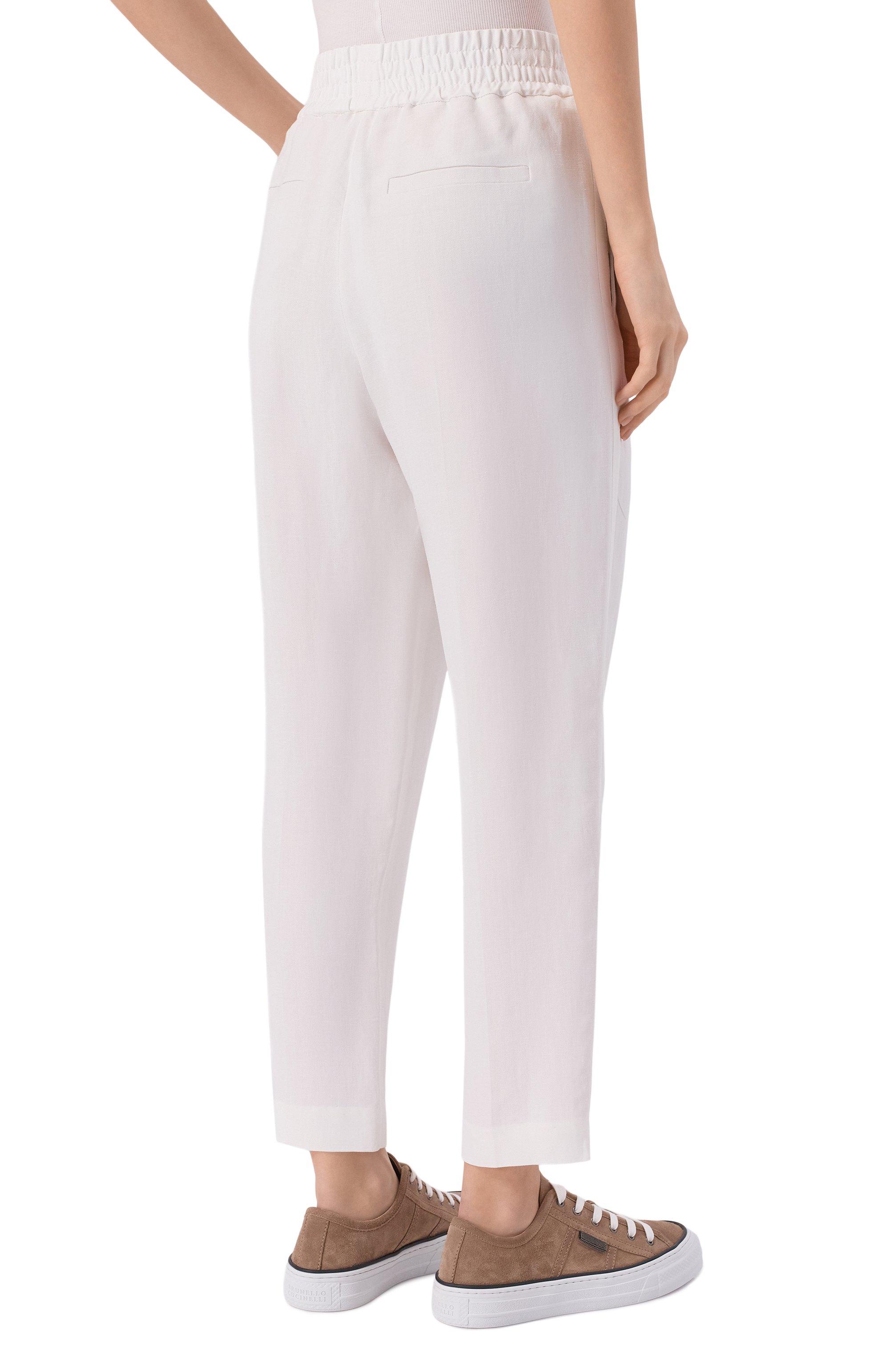 Брюки из вискозы и льна BRUNELLO CUCINELLI, арт. MH126P7197, фото 4