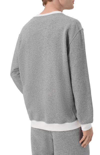 Свитшот из хлопка и льна BRUNELLO CUCINELLI, арт. MR8313380G, фото 4