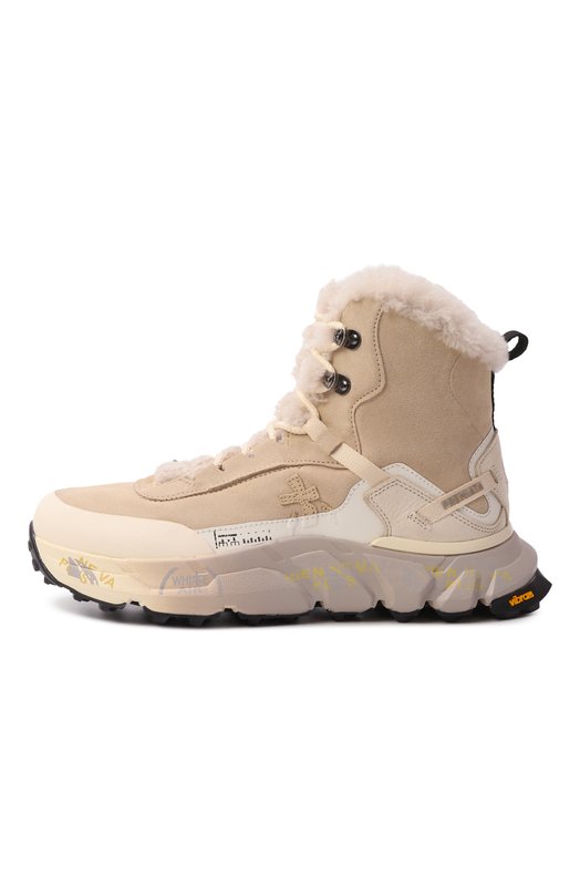 Комбинированные ботинки  Trivor Premiata TRIV0R/VAR 440M Бежевый  TRIV0R/VAR 440M Фото 4